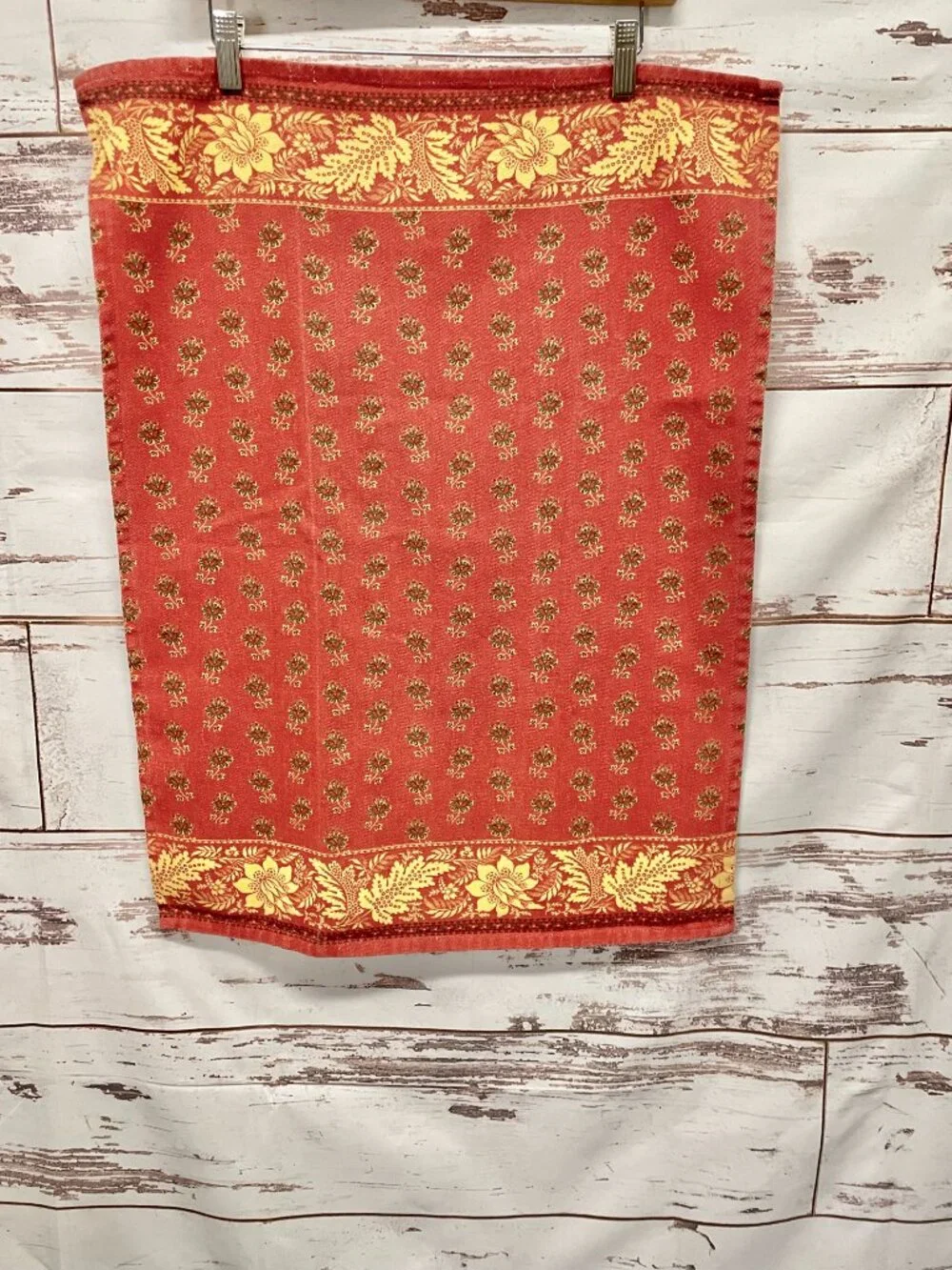 Williams Sonoma Fall Floral Tea Towel